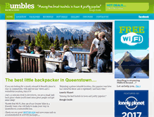 Tablet Screenshot of bumblesbackpackers.co.nz